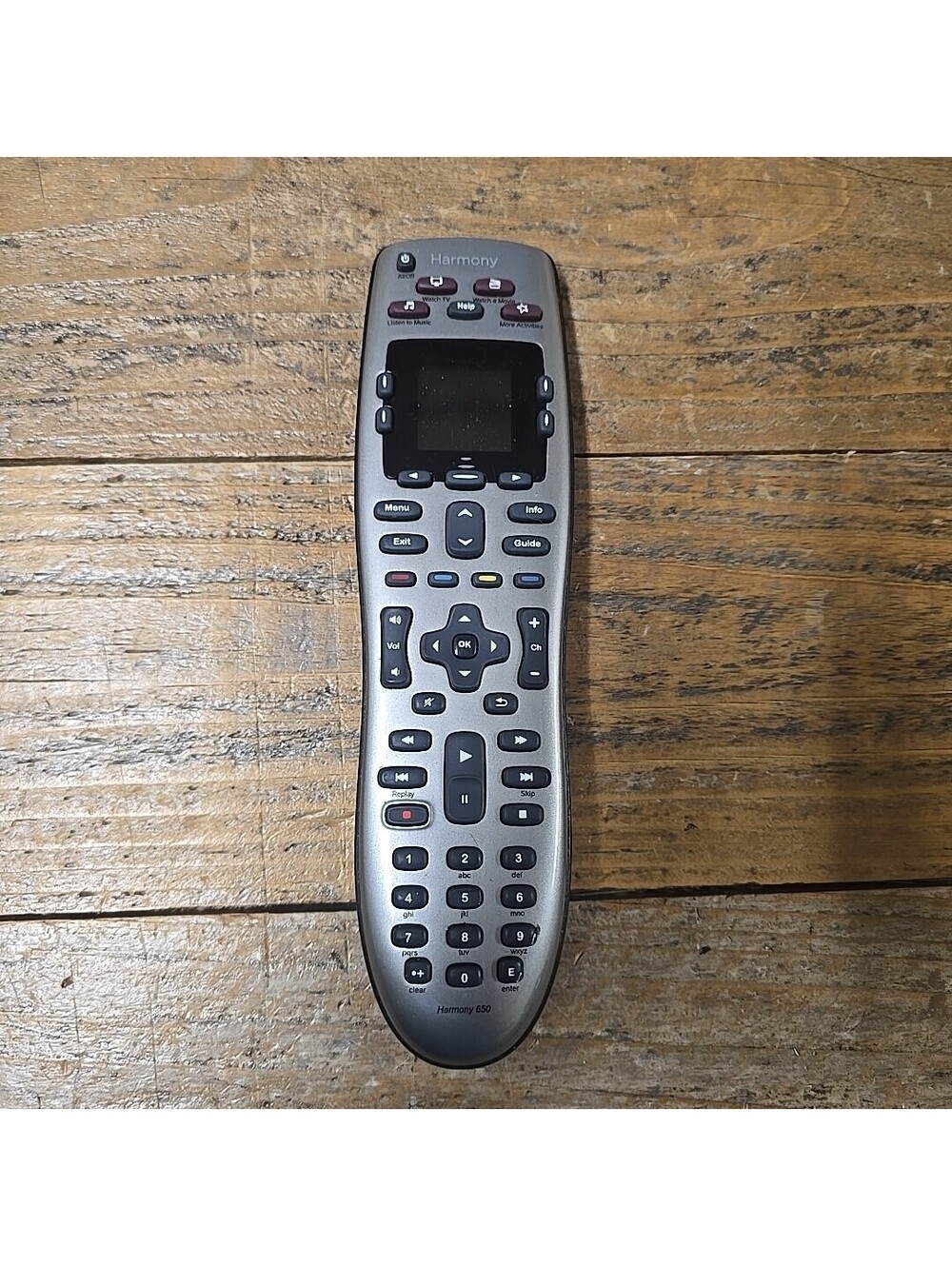 Logitech 915-000159 Harmony 650 Universal Color Screen Remote - Silver
